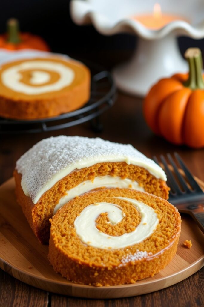 Pumpkin Roll Cake