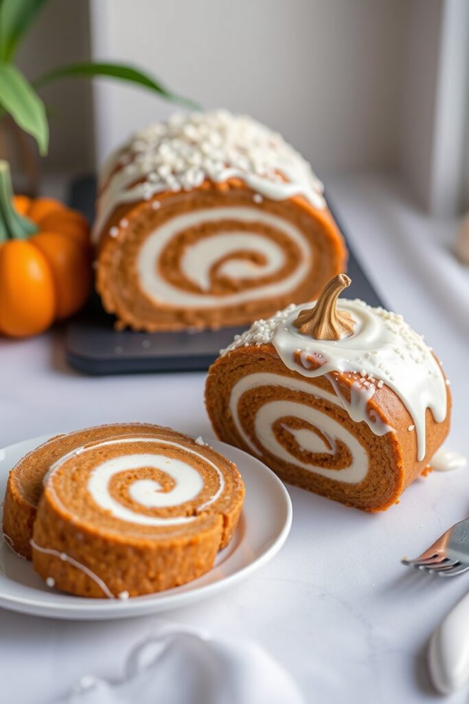 Pumpkin Roll Cake