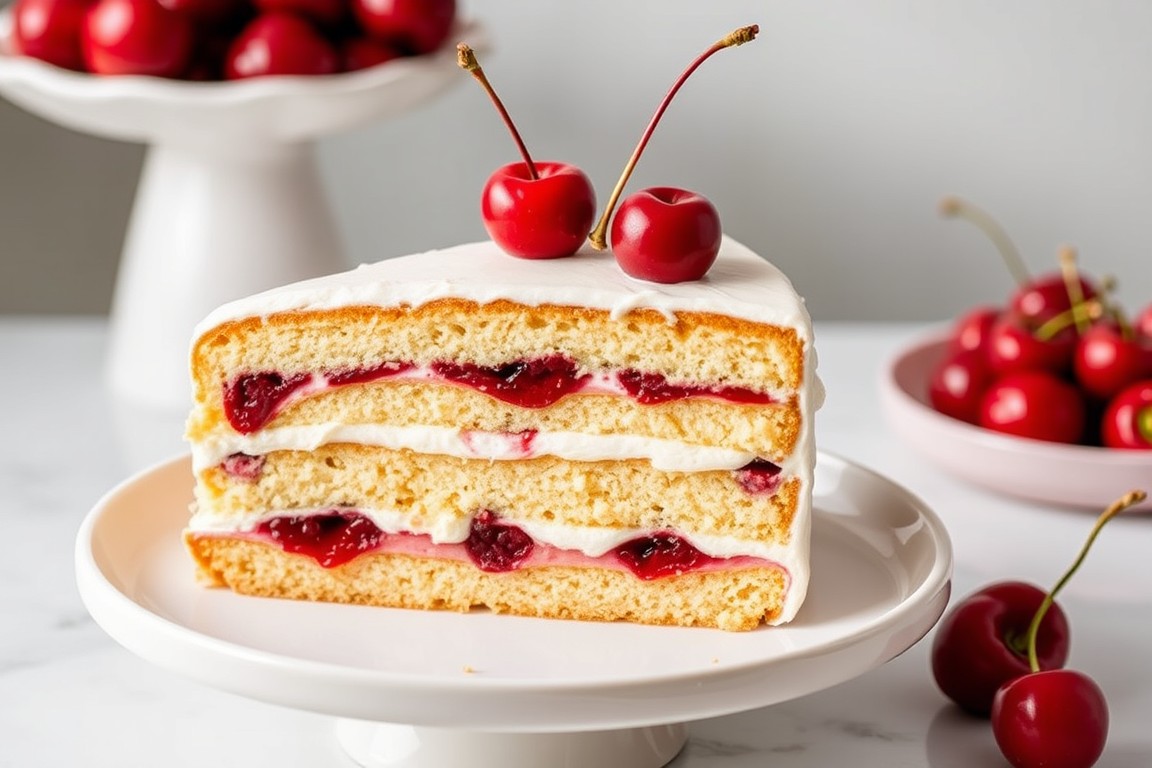 Cherry Layer Cake – No-Fail Cherry Cake