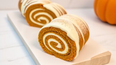 Pumpkin Roll Cake