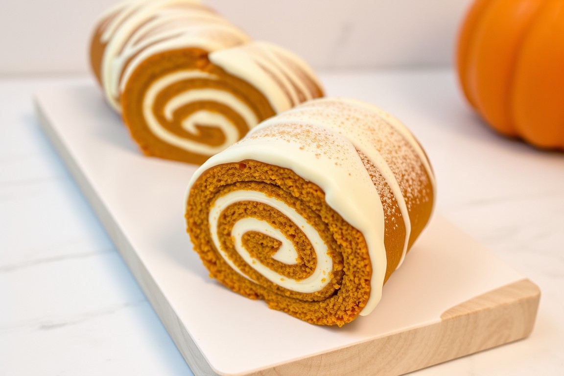 Pumpkin Roll Cake