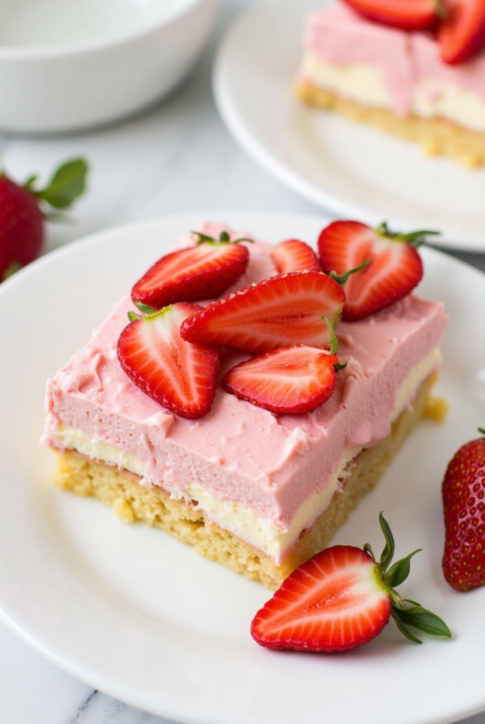 Strawberry Cheesecake Dump Cake