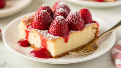 Strawberry Cheesecake Dump Cake