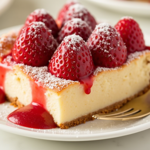 Strawberry Cheesecake Dump Cake