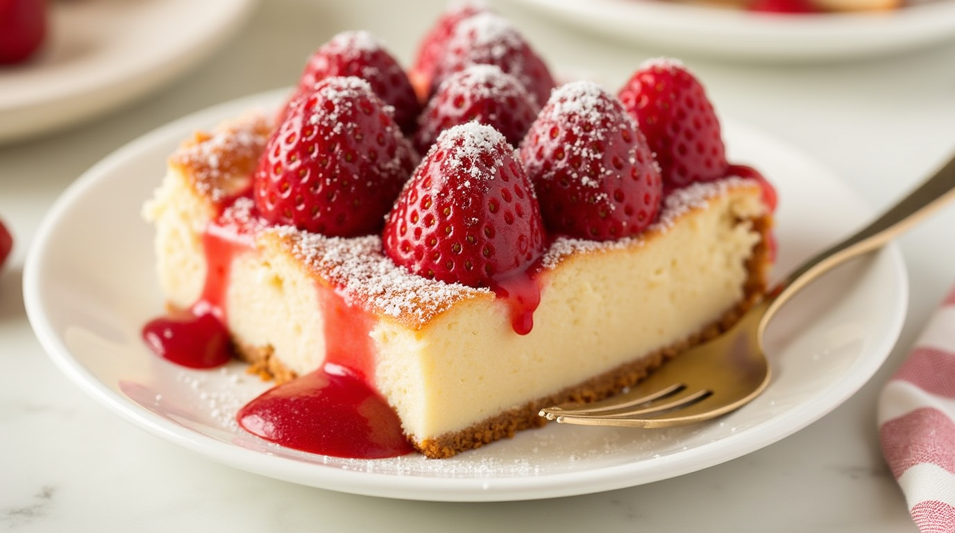 Strawberry Cheesecake Dump Cake